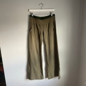Free People Olive Green Wide Leg Pull on Pants Size Small